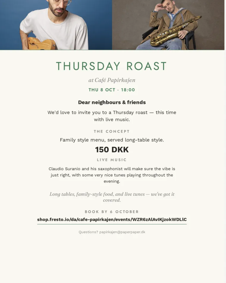 Thursday toast invite. 8/10